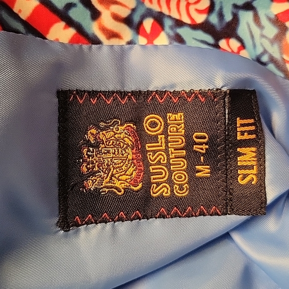 Suslo Couture Holiday Sports Coat sz M-40 - Picture 5 of 5